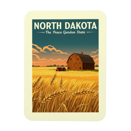 North Dakota Magneet (Verticaal)