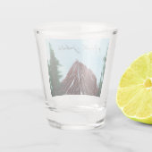 North Dakota Mountain Runoff Shot Glas (Achterkant)