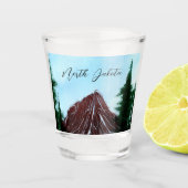 North Dakota Mountain Runoff Shot Glas (Voorkant)