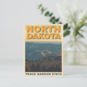 North Dakota Mountain View Briefkaart (Staand voorkant)
