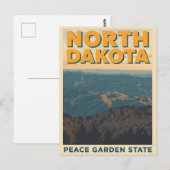 North Dakota Mountain View Briefkaart (Voorkant / Achterkant)
