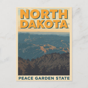 North Dakota Mountain View Briefkaart