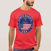 North Dakota, North Dakota t-shirt, legging T-shirt (Voorkant)