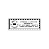North Dakota Notary Zelfinking Rubber Stamp Zelfinktende Stempel (Design)