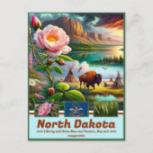 North Dakota Panorama: Schilderachtig reis Briefkaart (Voorkant)