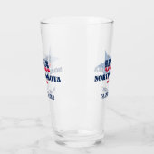 North Dakota Patriotic Pride gepersonaliseerd Glas (Links)