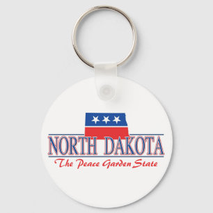 North Dakota Patriotic Sleutelhanger