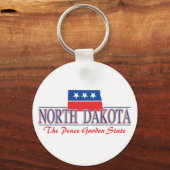 North Dakota Patriotic Sleutelhanger (Voorkant)