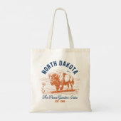 North Dakota Peace Garden State Bison  Tote Bag (Achterkant)