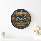 North Dakota Peace Garden State Prairie Rustic  Grote Klok (Huis)