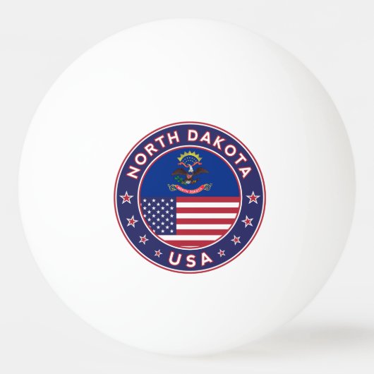 North Dakota Pingpongbal (Voorkant)