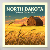  North Dakota Poster (Voorkant)