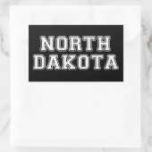 North Dakota Rechthoekige Sticker (Tas)