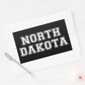 North Dakota Rechthoekige Sticker (Envelop)