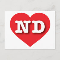 North Dakota Red Heart - Ik hou van ND