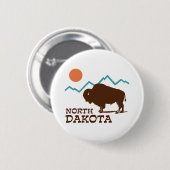 North Dakota Ronde Button 5,7 Cm (Voorkant /achterkant)