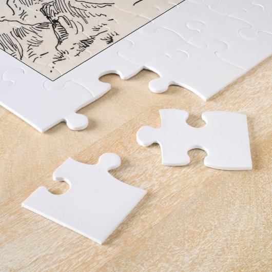 North Dakota Shaped Dakotan  Afbeelding Map Legpuzzel (Zijkant)