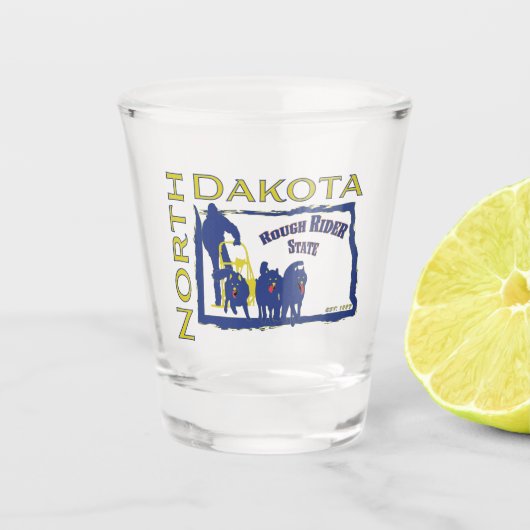 North Dakota Shot Glass Shot Glas (Voorkant)