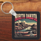 North Dakota Sleutelhanger (Voorkant)