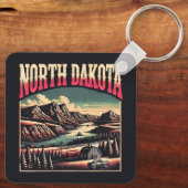 North Dakota Sleutelhanger (Achterkant)