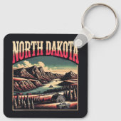 North Dakota Sleutelhanger (Achterkant)