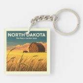 North Dakota Sleutelhanger (Achterkant)