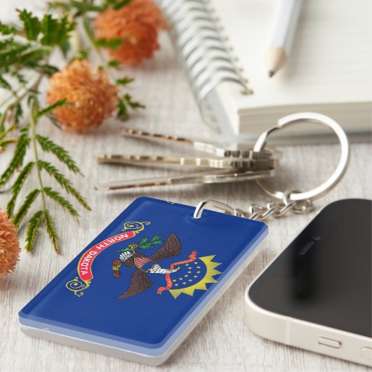 North Dakota Sleutelhanger (Voorkant Rechts)