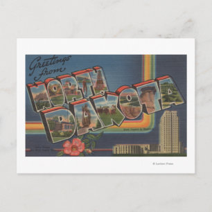 North Dakota (Staatskapitaal/Bloem) Briefkaart
