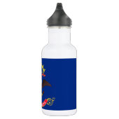 North Dakota Staatsvlag Vrijheidsfles Waterfles (Rechts)