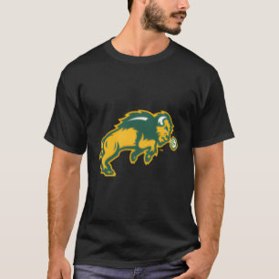 North Dakota State Bizon Links Borst Icoon T-shirt