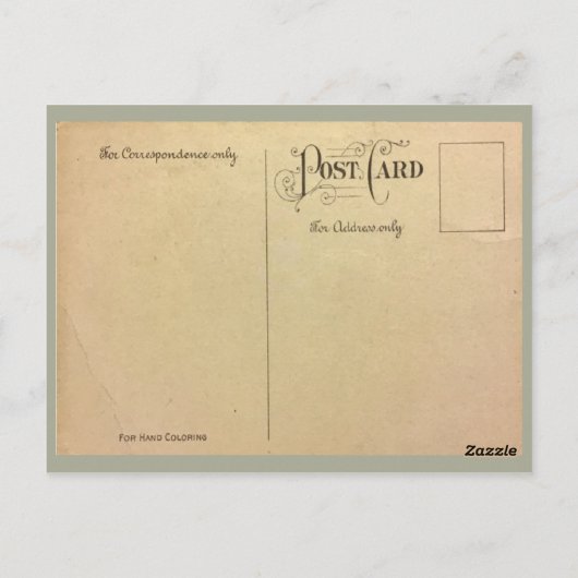 North Dakota State Capital Building 1908 Briefkaart (Achterkant)