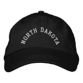 North Dakota State Embroiged Geborduurde Pet (Voorkant)
