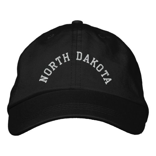 North Dakota State Embroiged Geborduurde Pet (Voorkant)