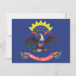 North Dakota State Flag Peace Garden Eagle Briefkaart