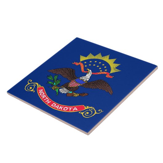 North Dakota State Flag Tegel Tegeltje (Zijkant)