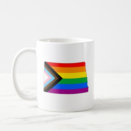North Dakota State Pride LGBTQ Progress Pride Koffiemok (Links)