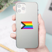 North Dakota State Pride LGBTQ Progress Pride Sticker (Telefoon)