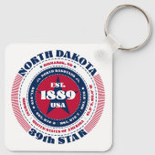 North Dakota State Sleutelhanger (Achterkant)