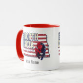 North Dakota State United States Retro Map  Mok (Voorkant links)