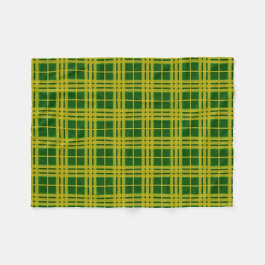 North Dakota State University Bison Tartan Fleece Deken (Voorkant (Horizontaal))