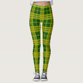 North Dakota State University Bison Tartan Leggings (Voorkant)