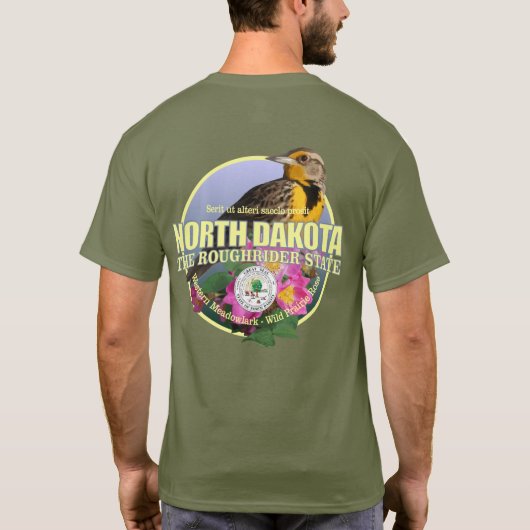 North Dakota State Vogel & Bloem T-shirt (Achterkant)