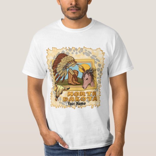 North Dakota T-shirt (Voorkant)