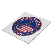 North Dakota Tegeltje (Zijkant)