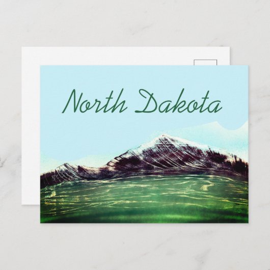 North Dakota Territory Briefkaart (Voorkant / Achterkant)