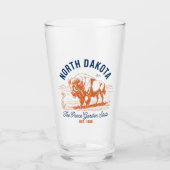 North Dakota The Peace Garden State Bison  Glas (Voorkant)