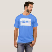 North Dakota Thuis Weg Van State T-Shirt Tees (Voorkant volledig)