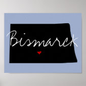 North Dakota Town Poster (Voorkant)