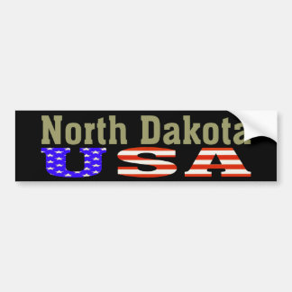 North Dakota USA. Bumpersticker