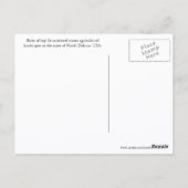 North Dakota Velden van Hay Bales Reizen Briefkaart (Achterkant)
